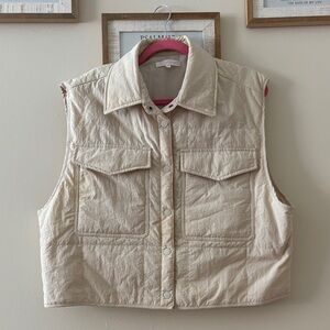 Women's Cream Lightweight Vest Ces Femme